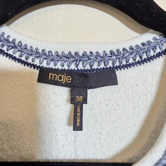 Maje Pleated Mini Dress Size 38 - Picture 8 of 8